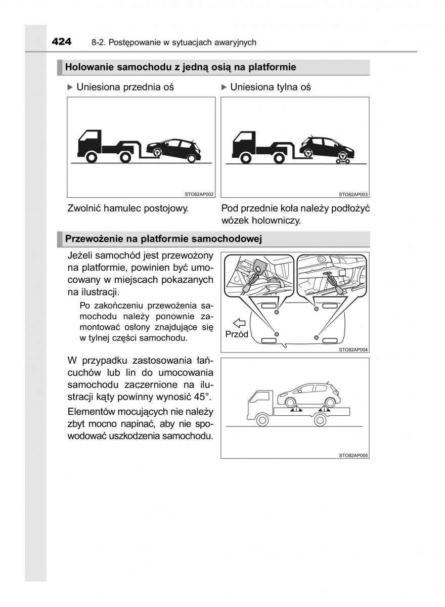 Toyota Yaris III 3 owners manual instrukcja obslugi / page 424