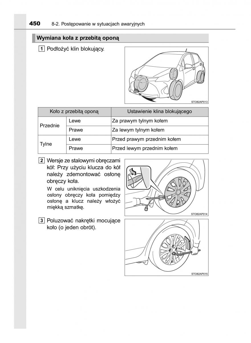 Toyota Yaris III 3 owners manual instrukcja obslugi / page 450