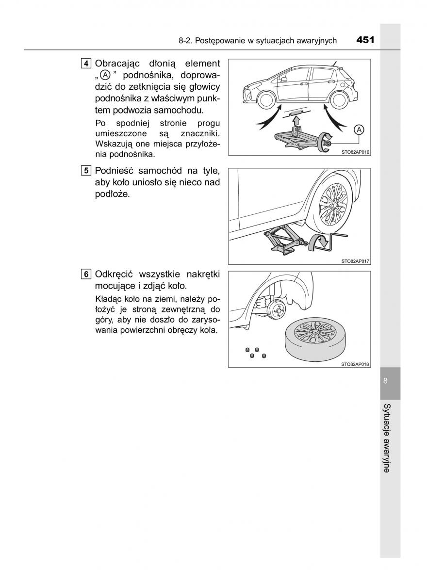 Toyota Yaris III 3 owners manual instrukcja obslugi / page 451