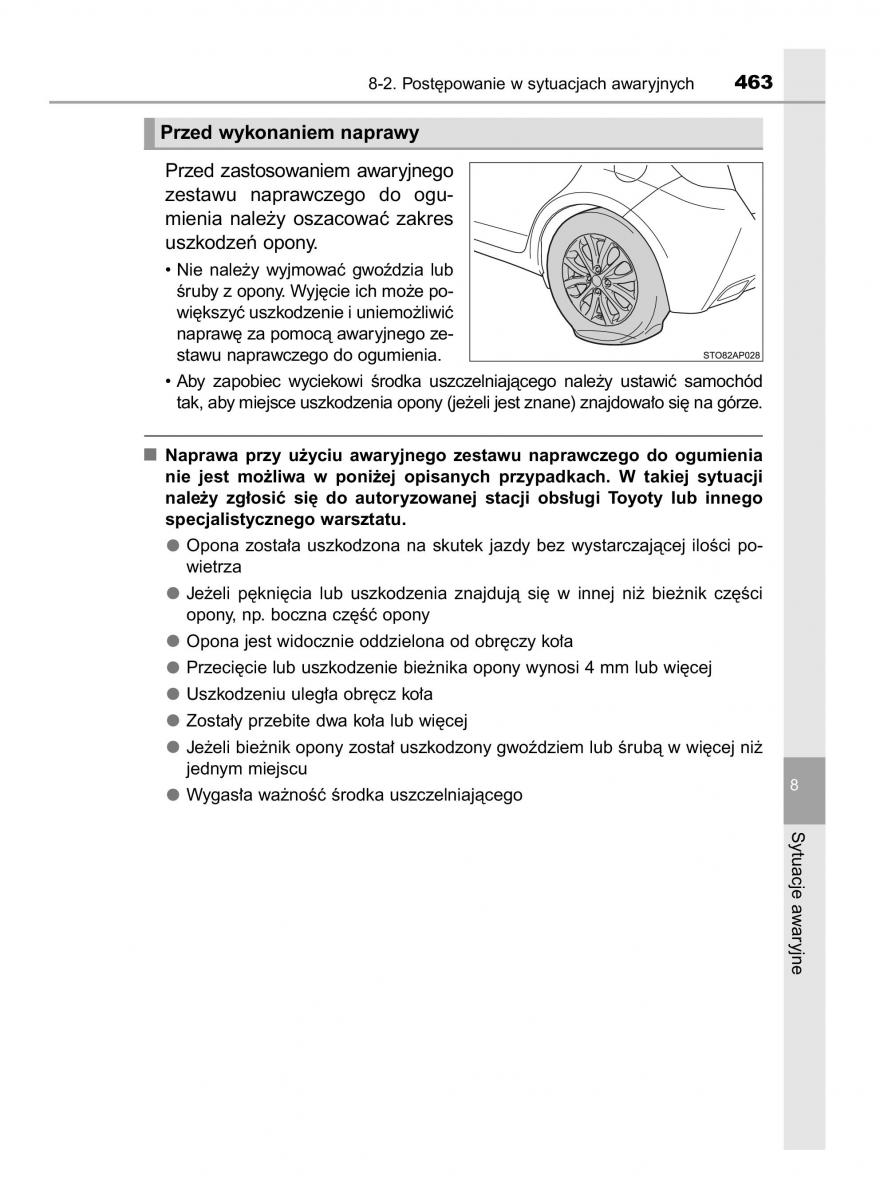 Toyota Yaris III 3 owners manual instrukcja obslugi / page 463