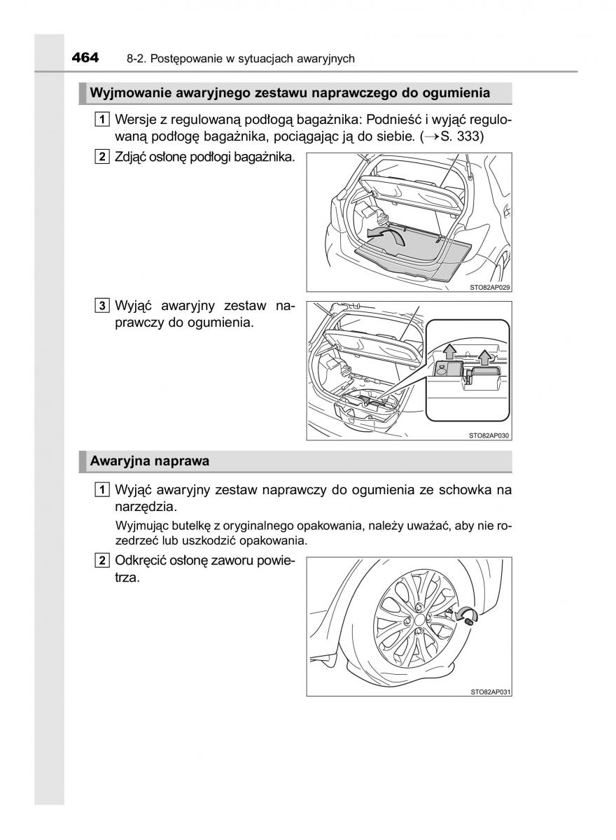 Toyota Yaris III 3 owners manual instrukcja obslugi / page 464