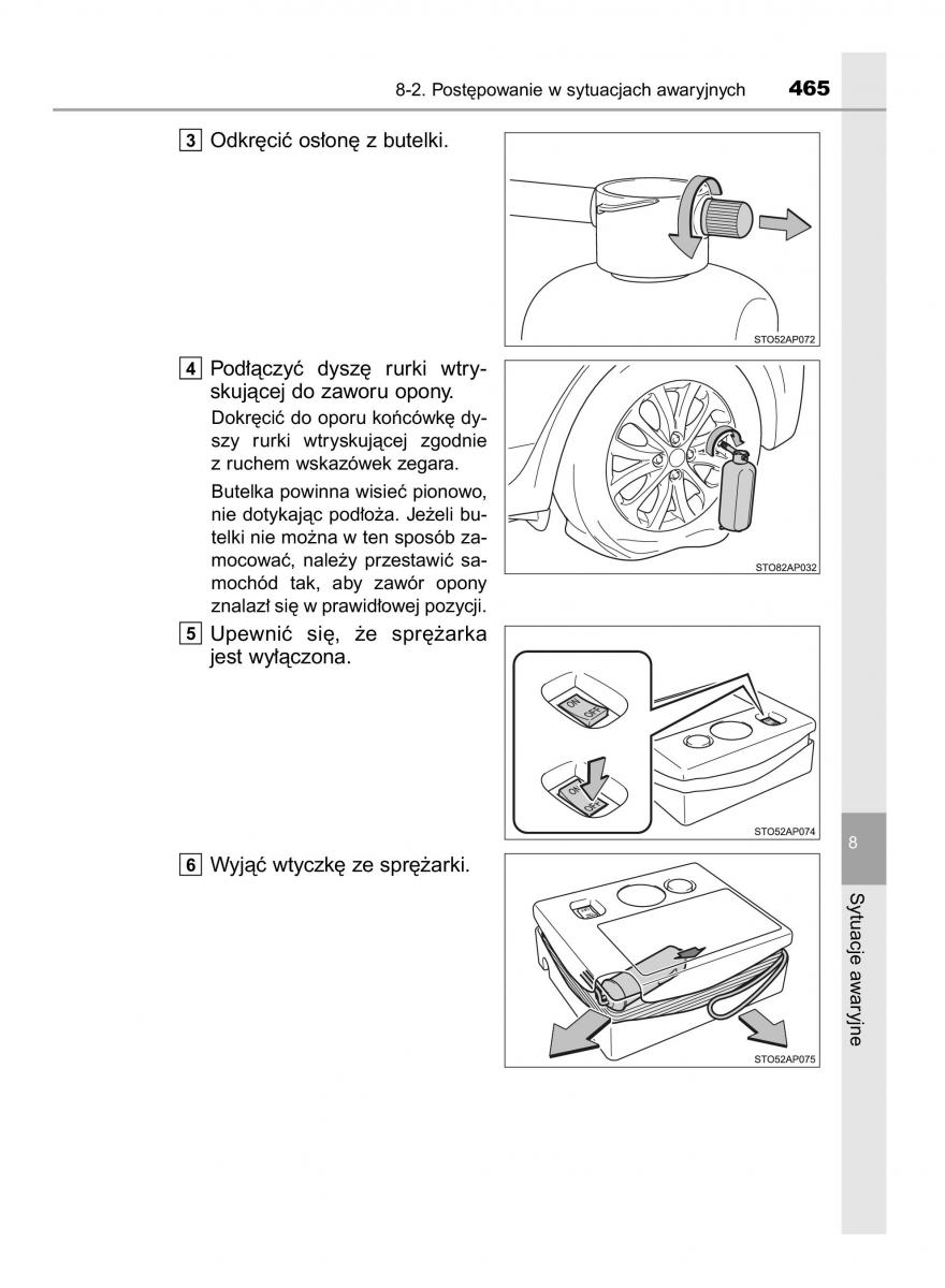 Toyota Yaris III 3 owners manual instrukcja obslugi / page 465