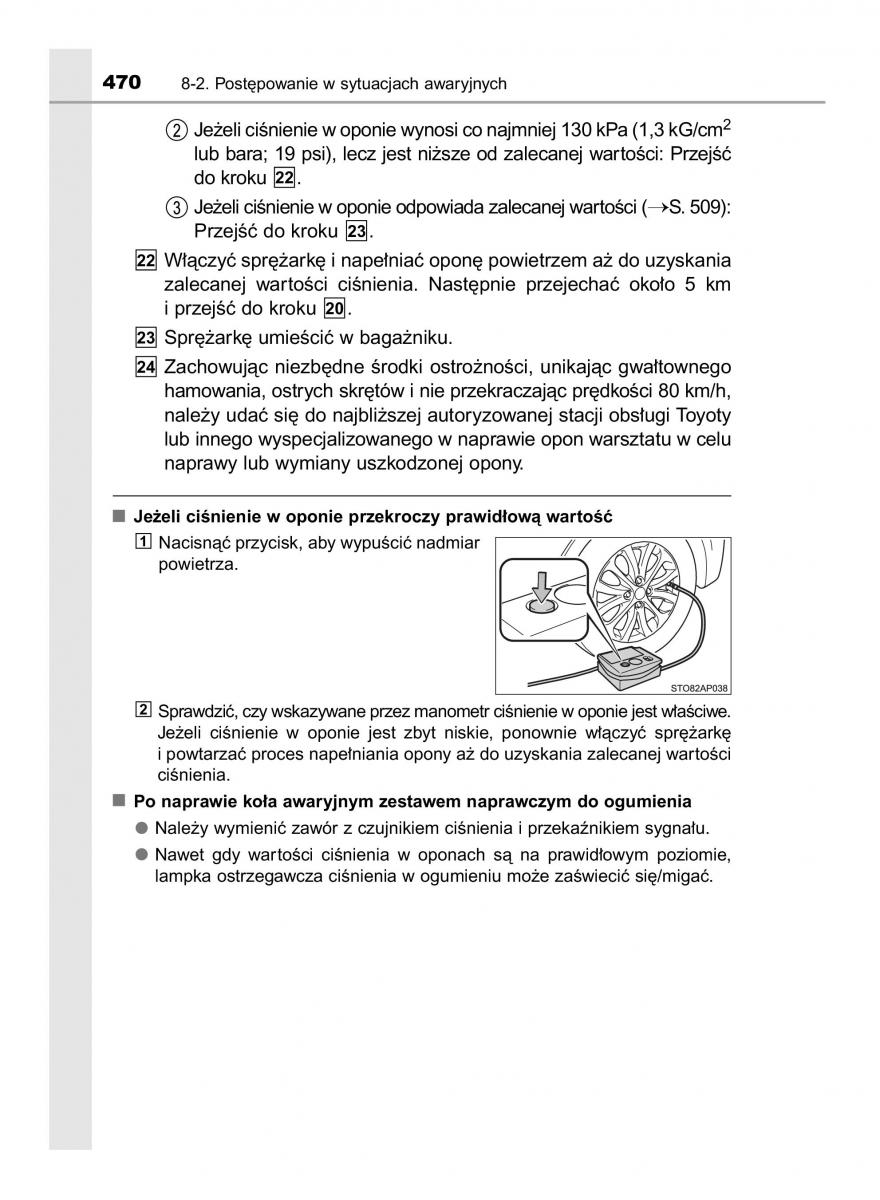 Toyota Yaris III 3 owners manual instrukcja obslugi / page 470