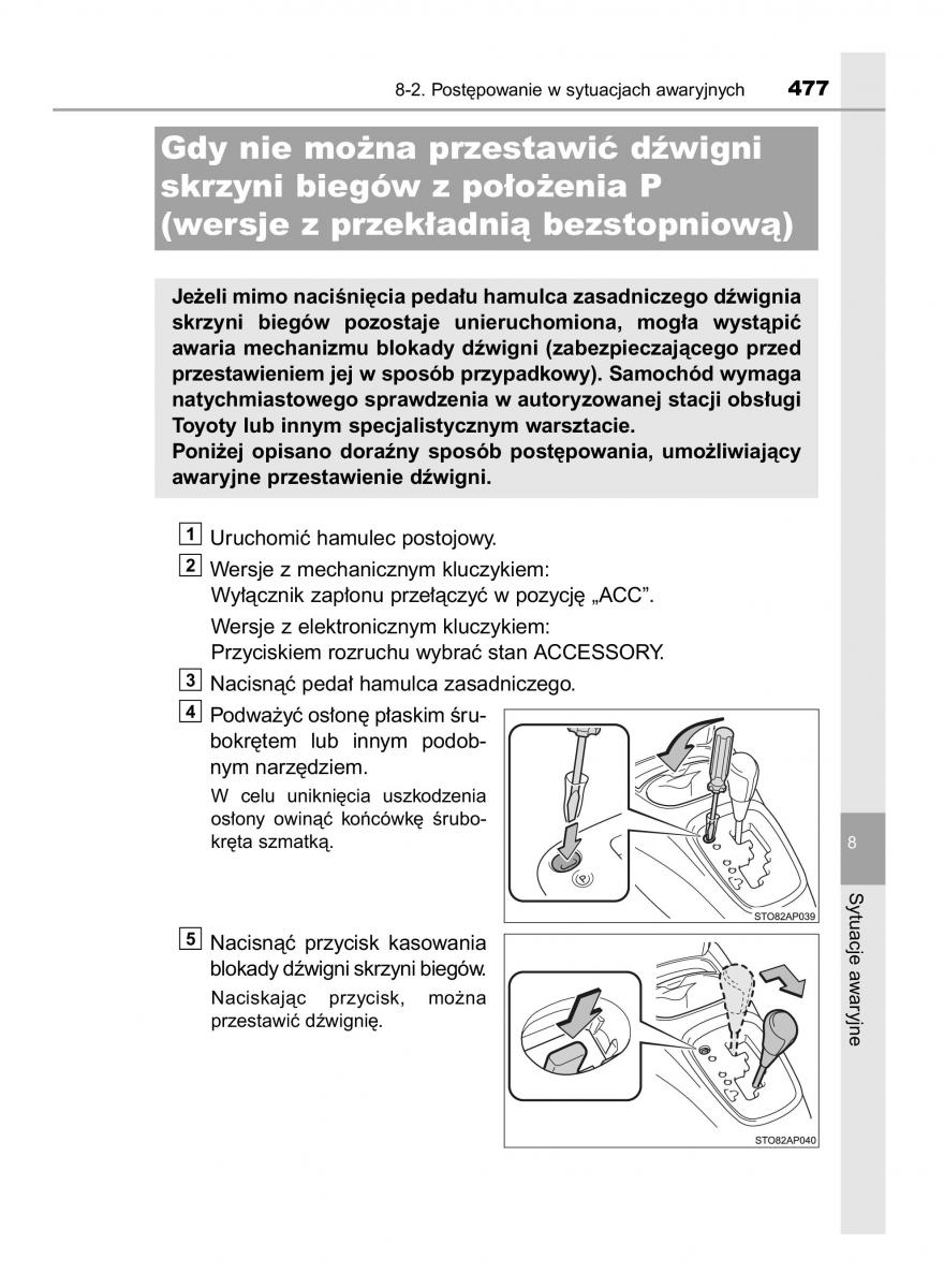 Toyota Yaris III 3 owners manual instrukcja obslugi / page 477