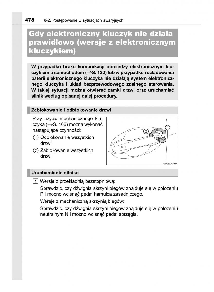 Toyota Yaris III 3 owners manual instrukcja obslugi / page 478