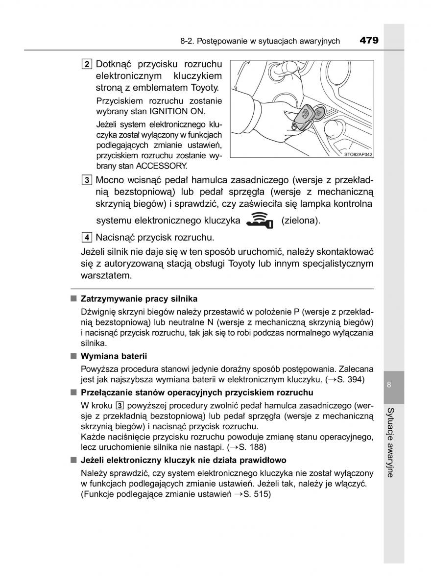 Toyota Yaris III 3 owners manual instrukcja obslugi / page 479