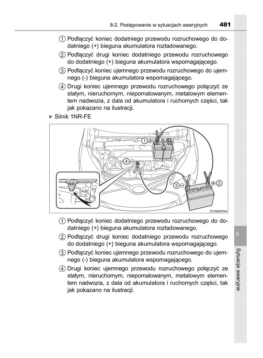 Toyota Yaris III 3 owners manual instrukcja obslugi / page 481