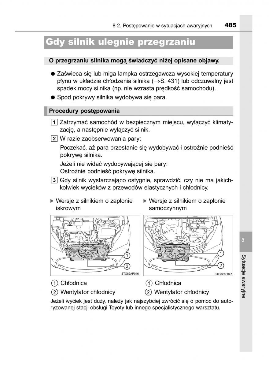 Toyota Yaris III 3 owners manual instrukcja obslugi / page 485