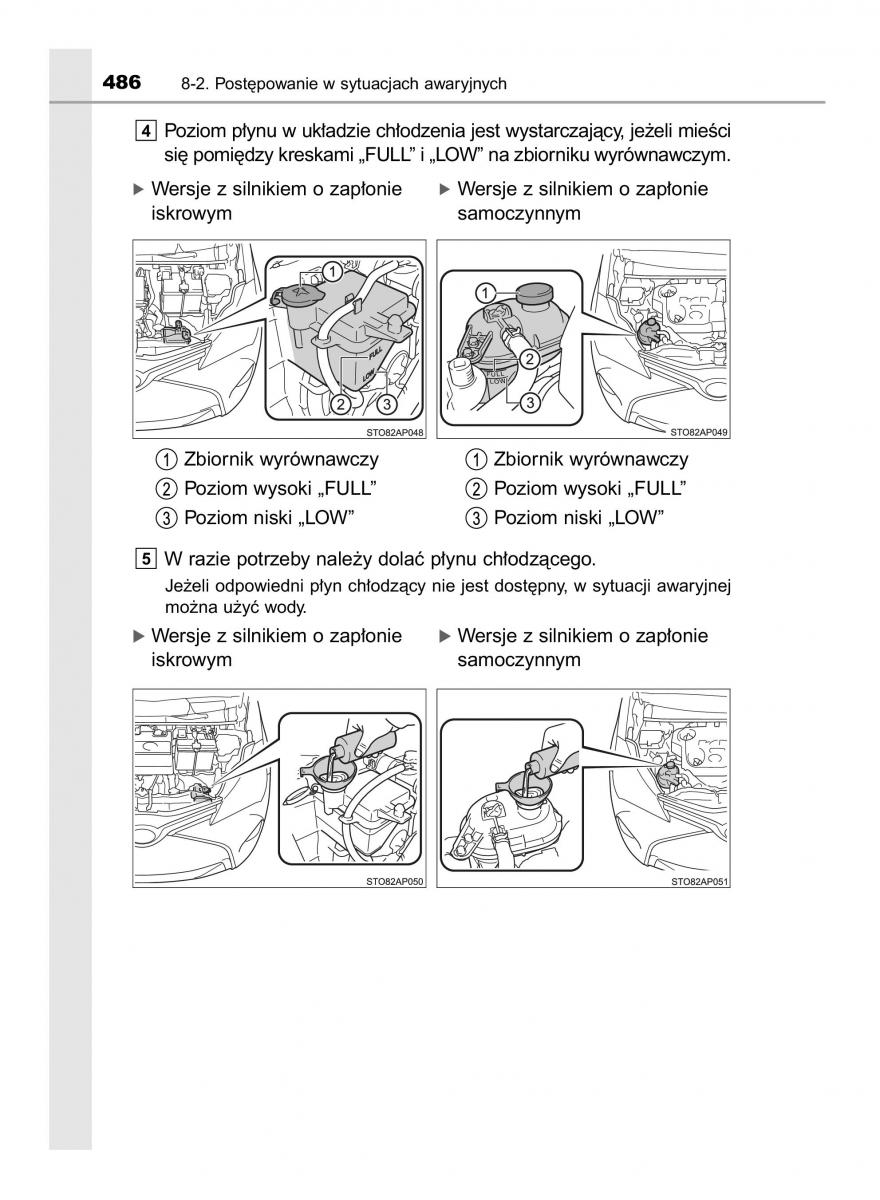 Toyota Yaris III 3 owners manual instrukcja obslugi / page 486