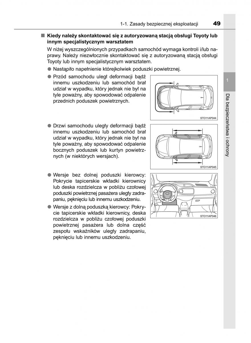 Toyota Yaris III 3 owners manual instrukcja obslugi / page 49