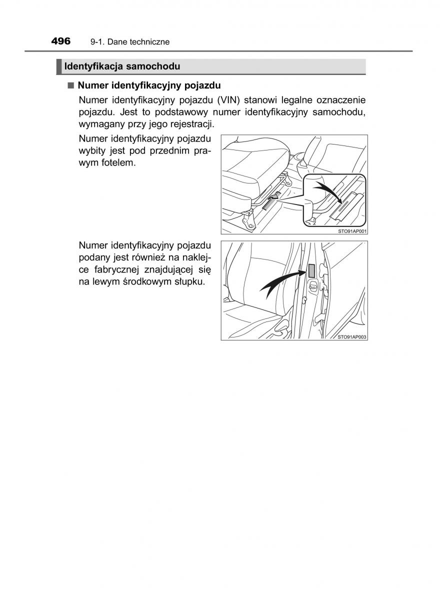 Toyota Yaris III 3 owners manual instrukcja obslugi / page 496