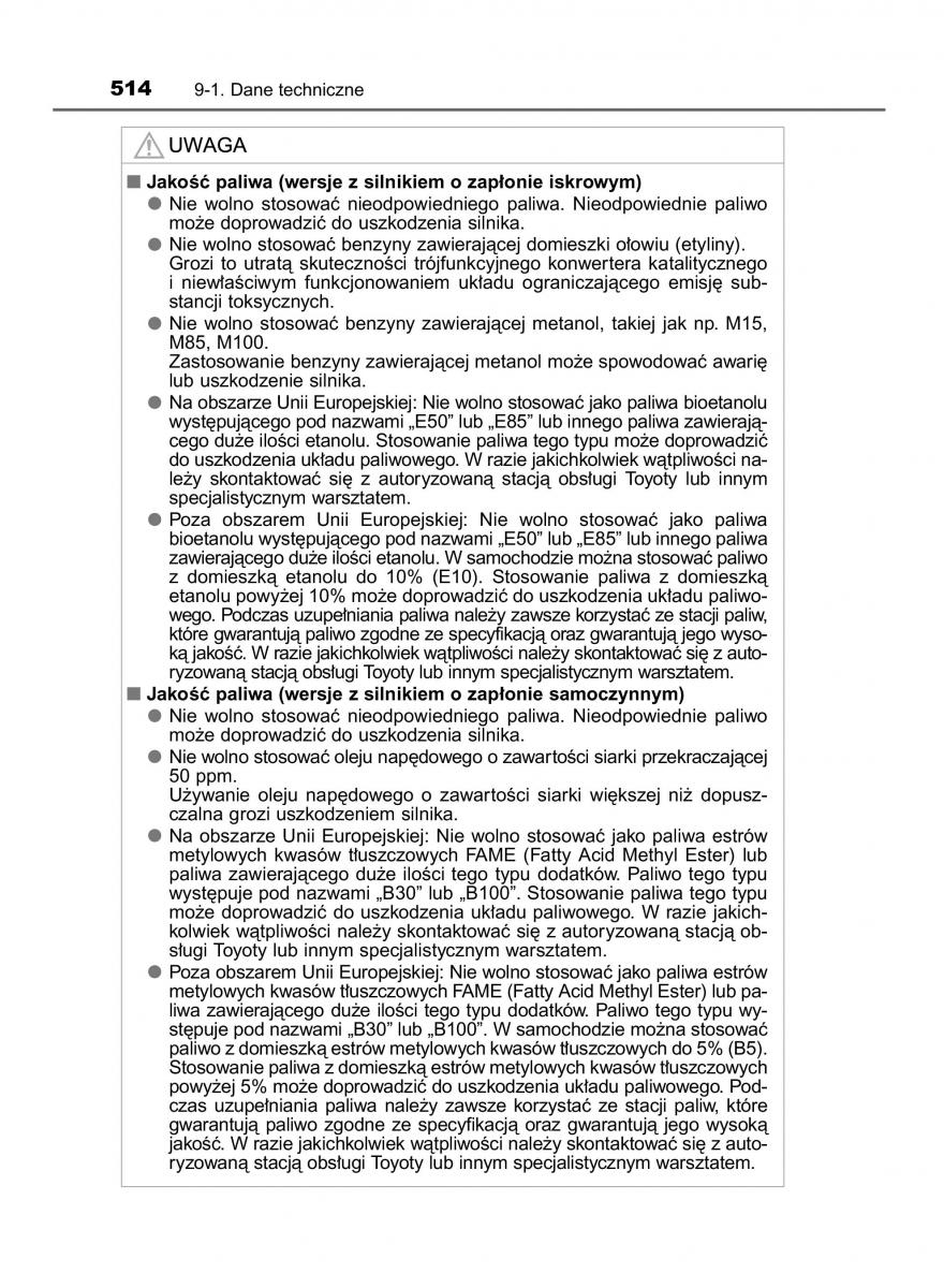 Toyota Yaris III 3 owners manual instrukcja obslugi / page 514