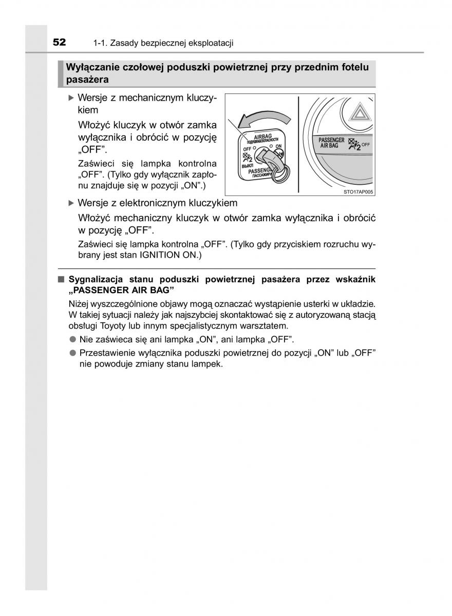 Toyota Yaris III 3 owners manual instrukcja obslugi / page 52