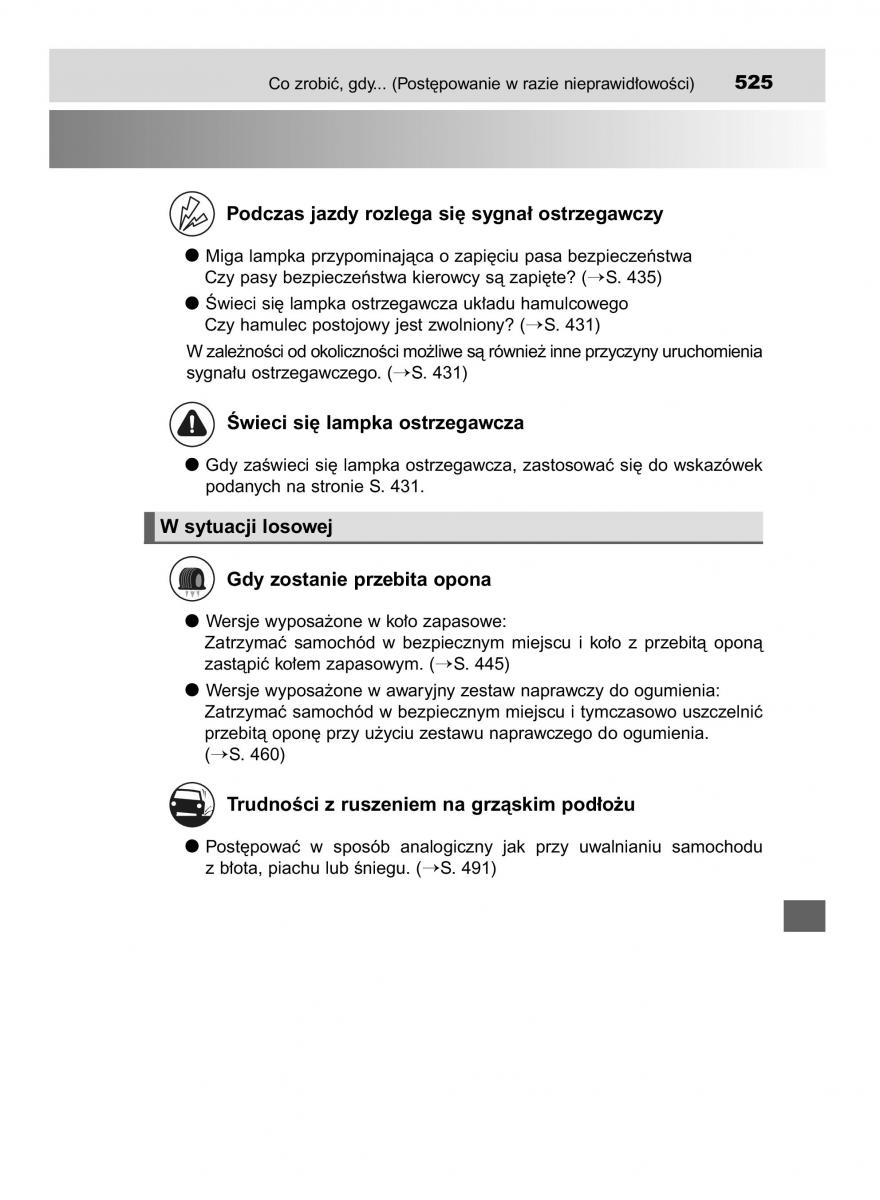 Toyota Yaris III 3 owners manual instrukcja obslugi / page 525