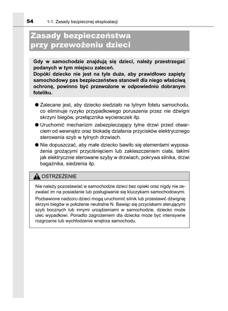 Toyota Yaris III 3 owners manual instrukcja obslugi / page 54