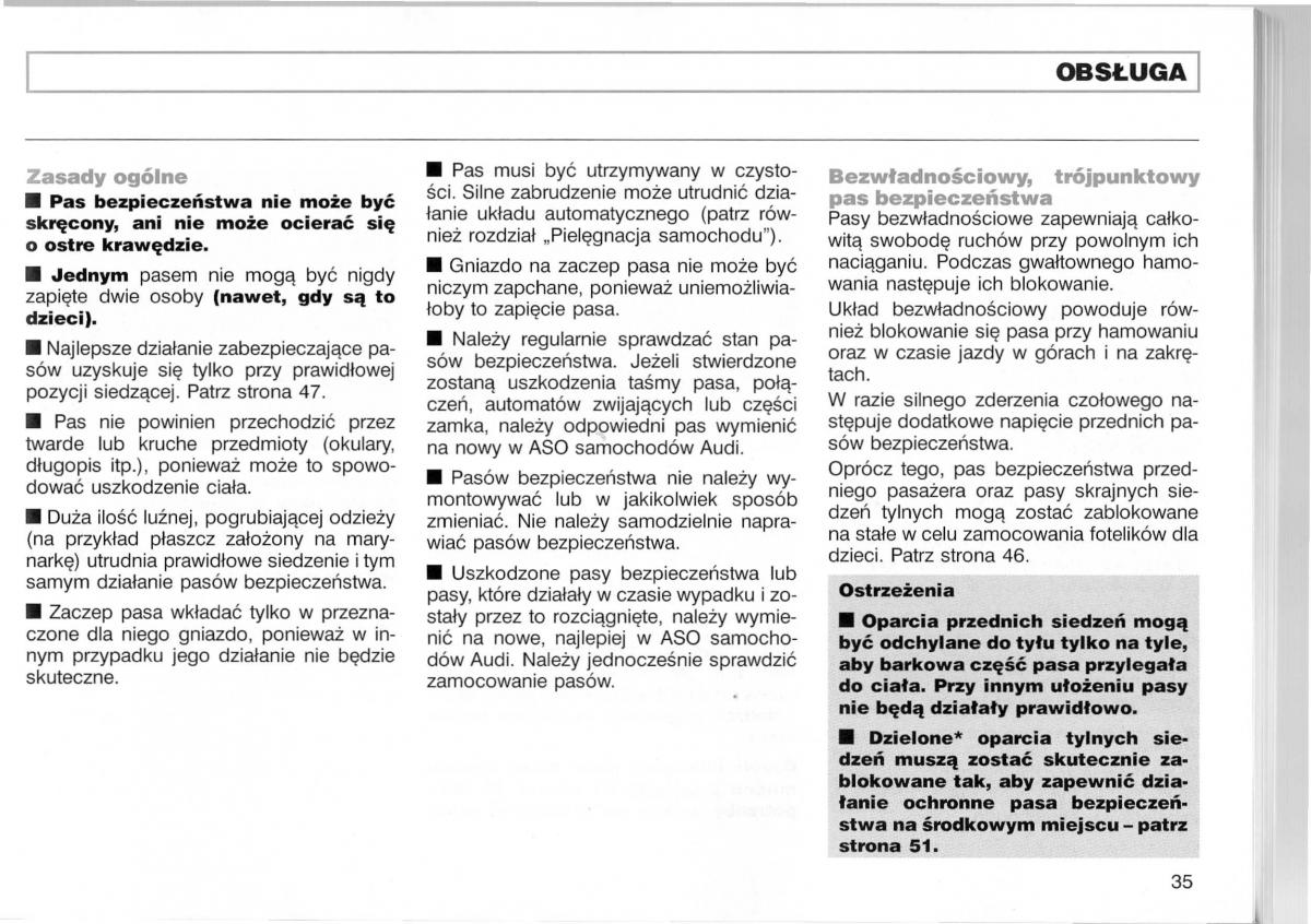 Audi A3 I 1 instrukcja obslugi / page 82