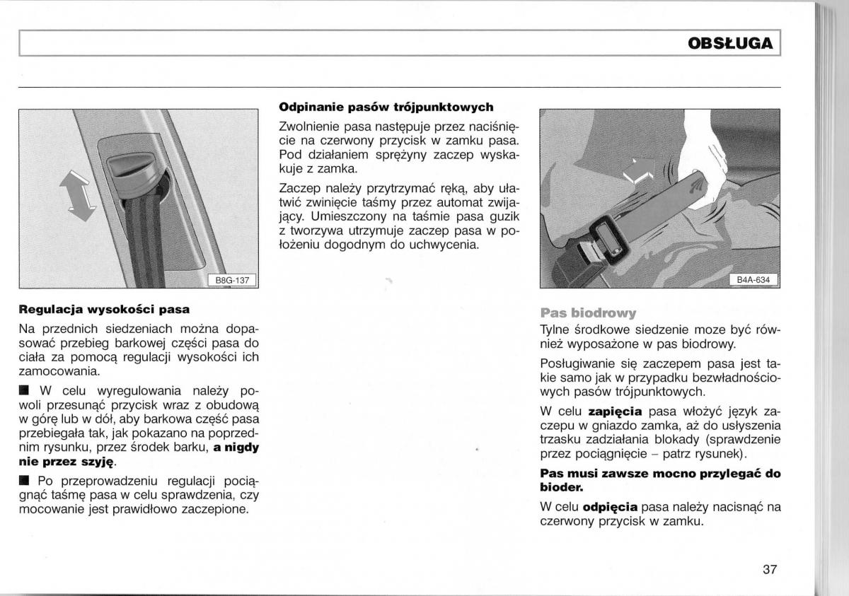 Audi A3 I 1 instrukcja obslugi / page 84