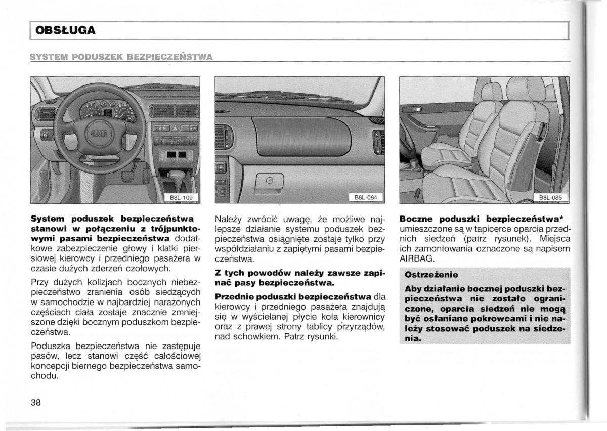 Audi A3 I 1 instrukcja obslugi / page 85