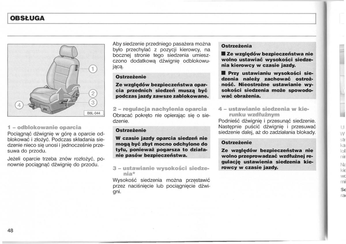 Audi A3 I 1 instrukcja obslugi / page 95