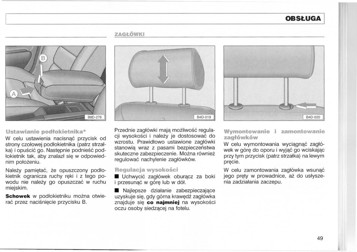 Audi A3 I 1 instrukcja obslugi / page 96