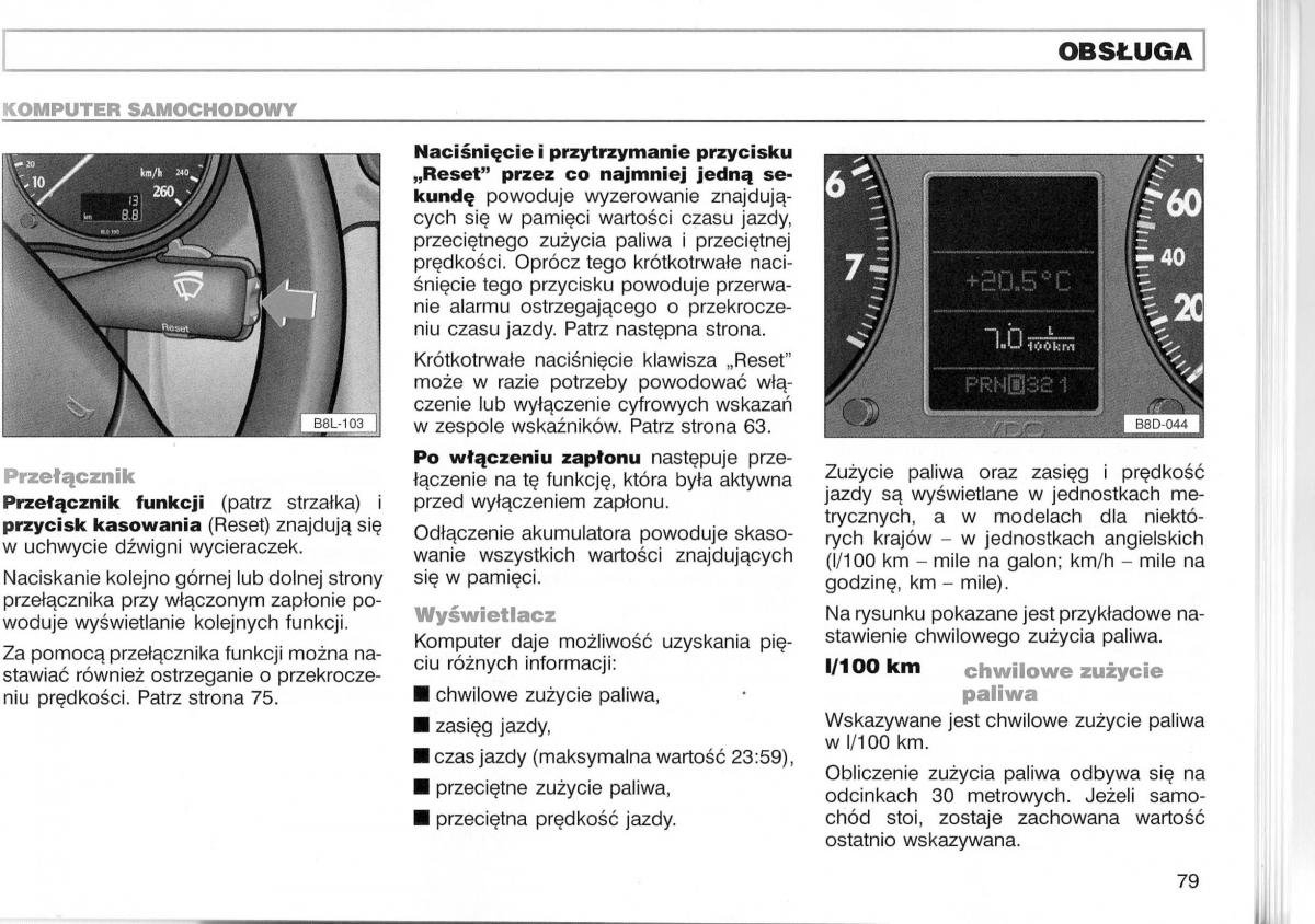 Audi A3 I 1 instrukcja obslugi / page 126