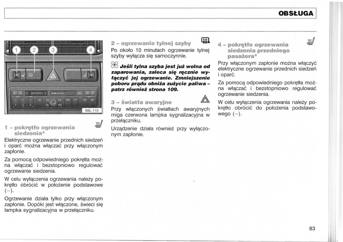 Audi A3 I 1 instrukcja obslugi / page 130