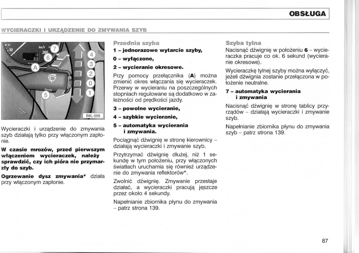 Audi A3 I 1 instrukcja obslugi / page 134