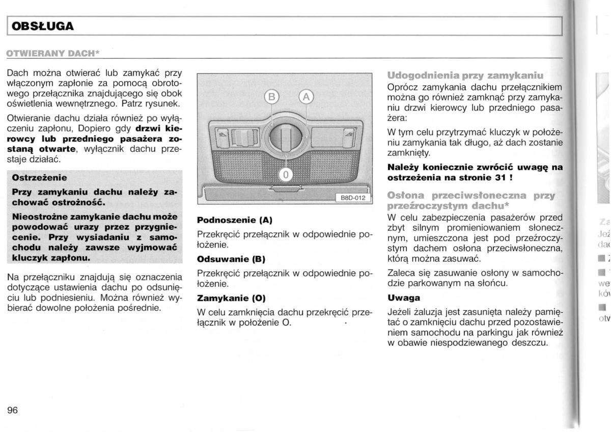 Audi A3 I 1 instrukcja obslugi / page 143