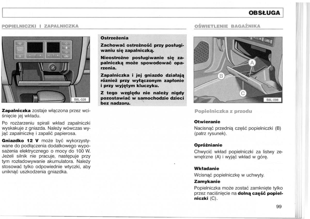 Audi A3 I 1 instrukcja obslugi / page 146