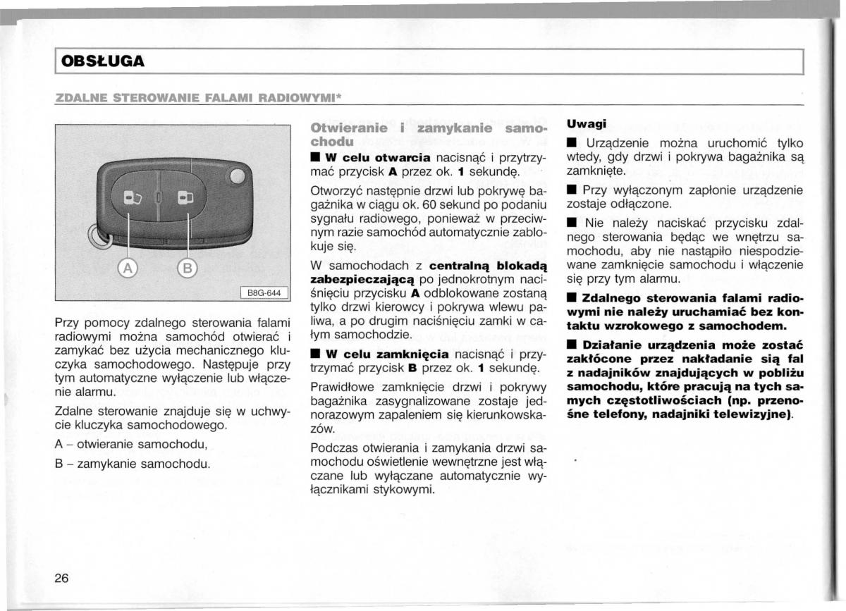 Audi A3 I 1 instrukcja obslugi / page 27