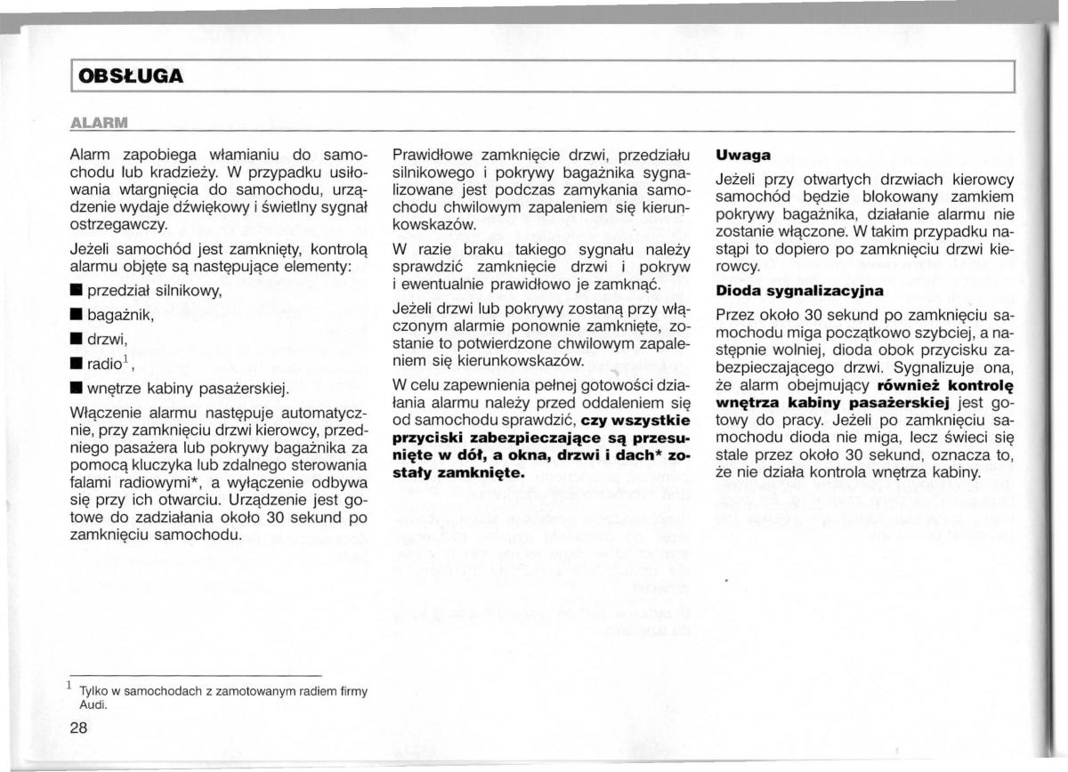 Audi A3 I 1 instrukcja obslugi / page 29