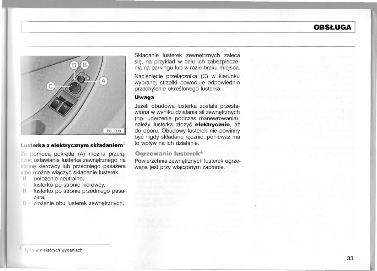 Audi A3 I 1 instrukcja obslugi / page 34