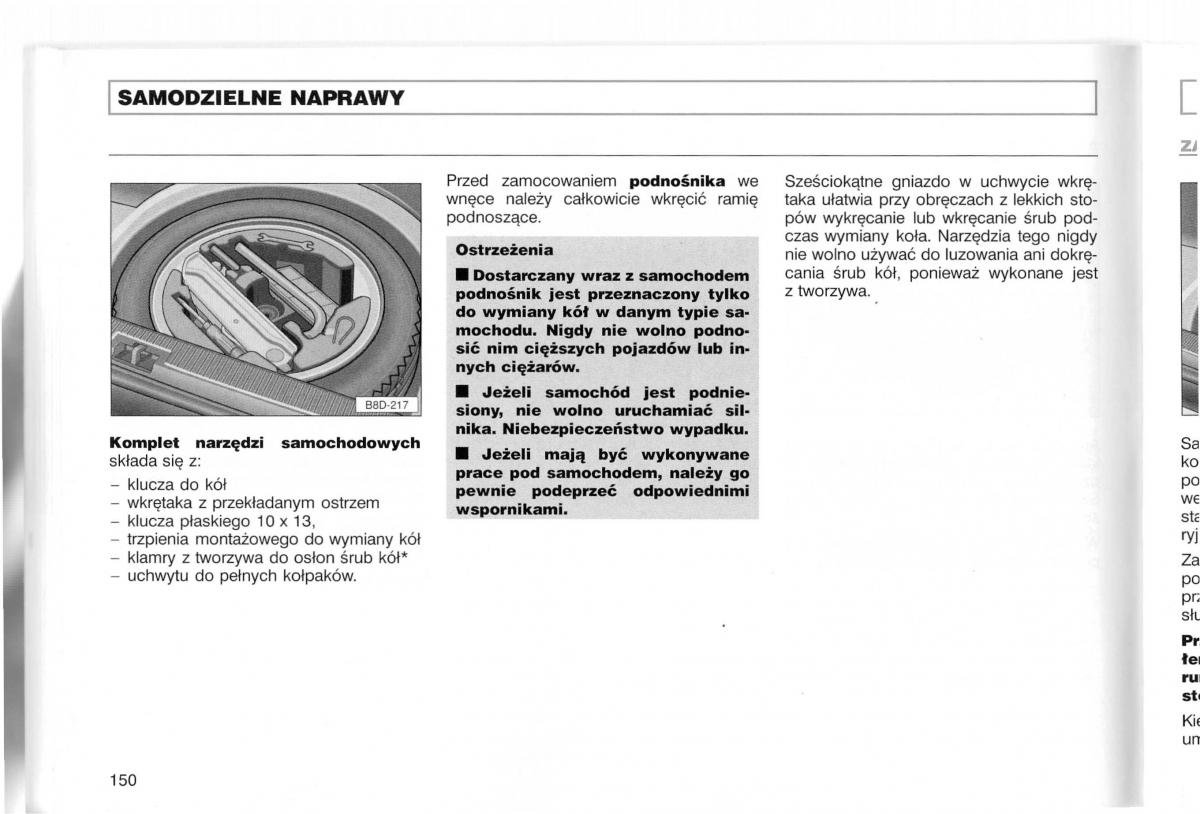 Audi A3 I 1 instrukcja obslugi / page 49