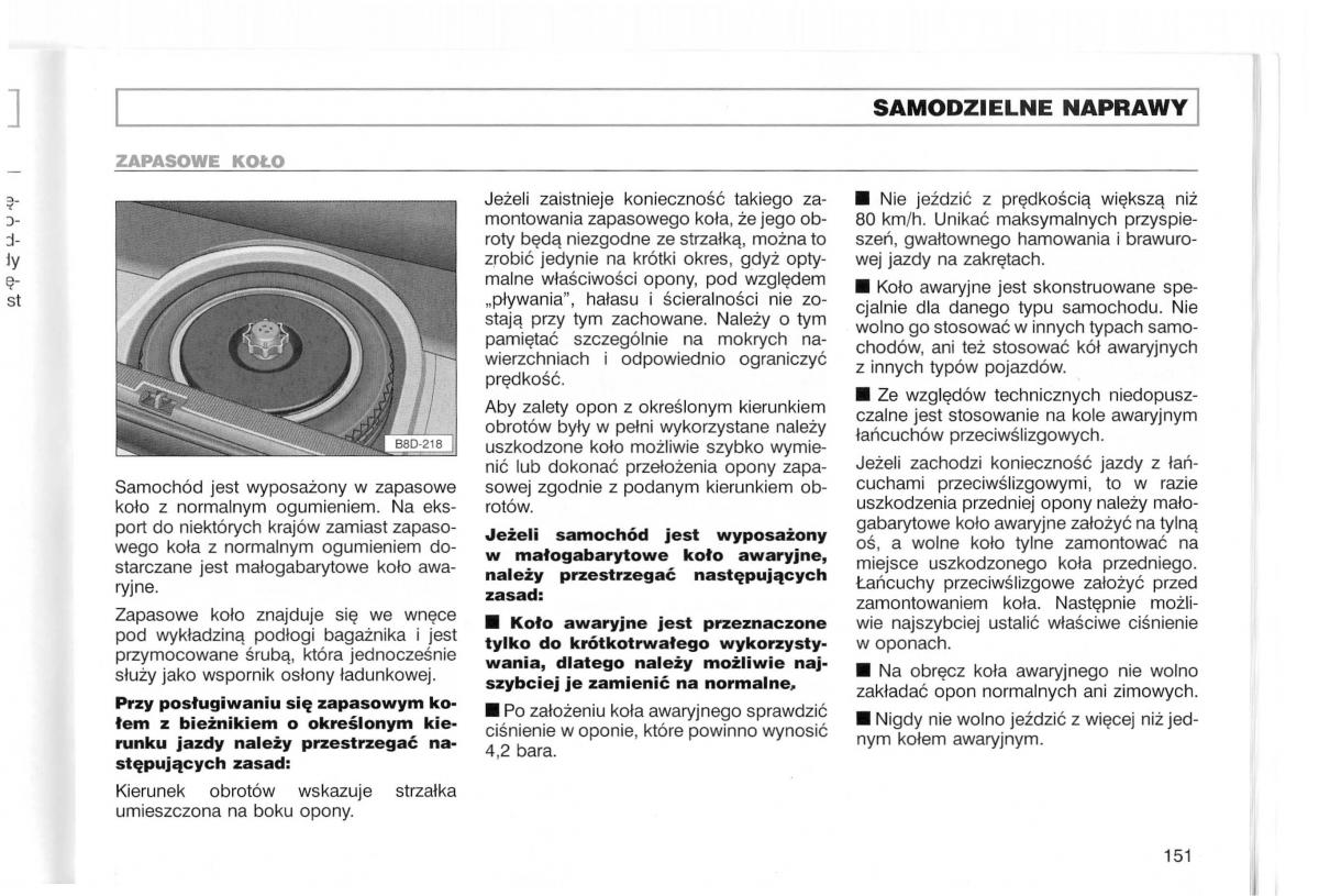 Audi A3 I 1 instrukcja obslugi / page 50