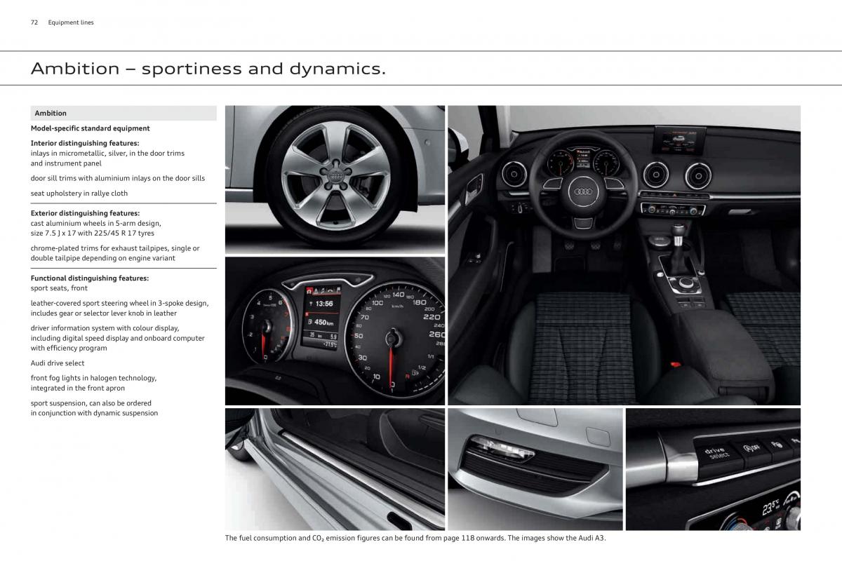 Audi A3 III 3 Sportback instrukcja obslugi / page 72