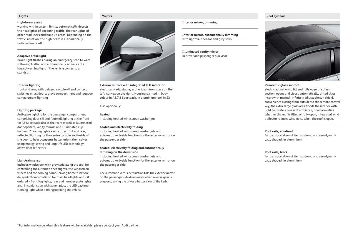 Audi A3 III 3 Sportback instrukcja obslugi / page 101