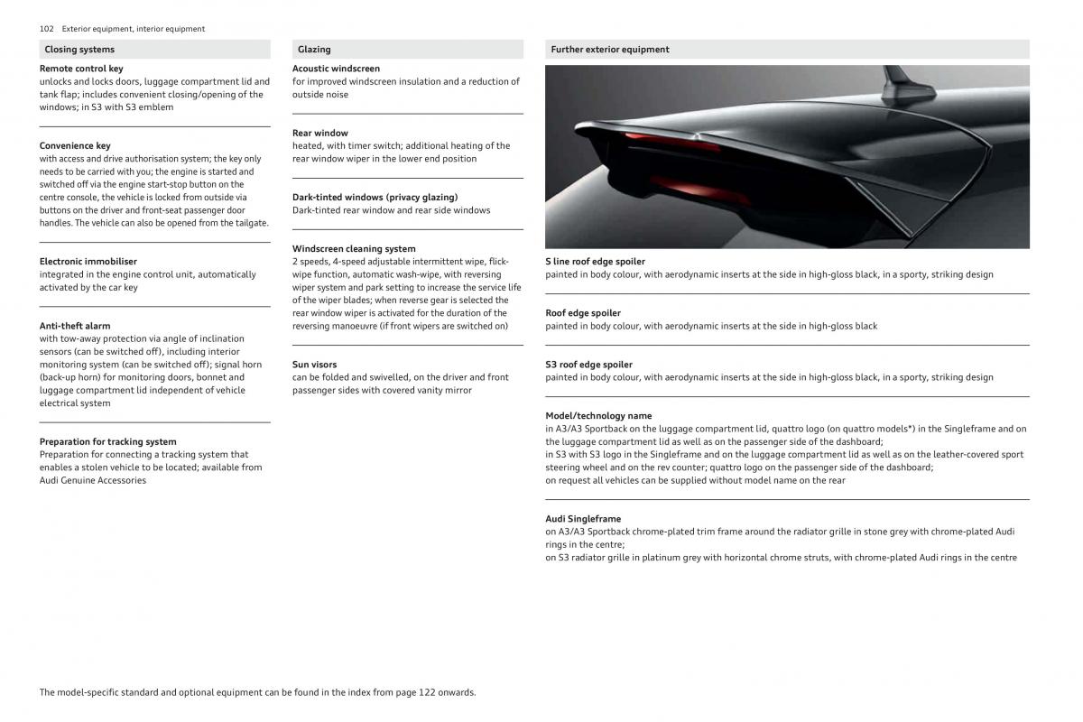 Audi A3 III 3 Sportback instrukcja obslugi / page 102