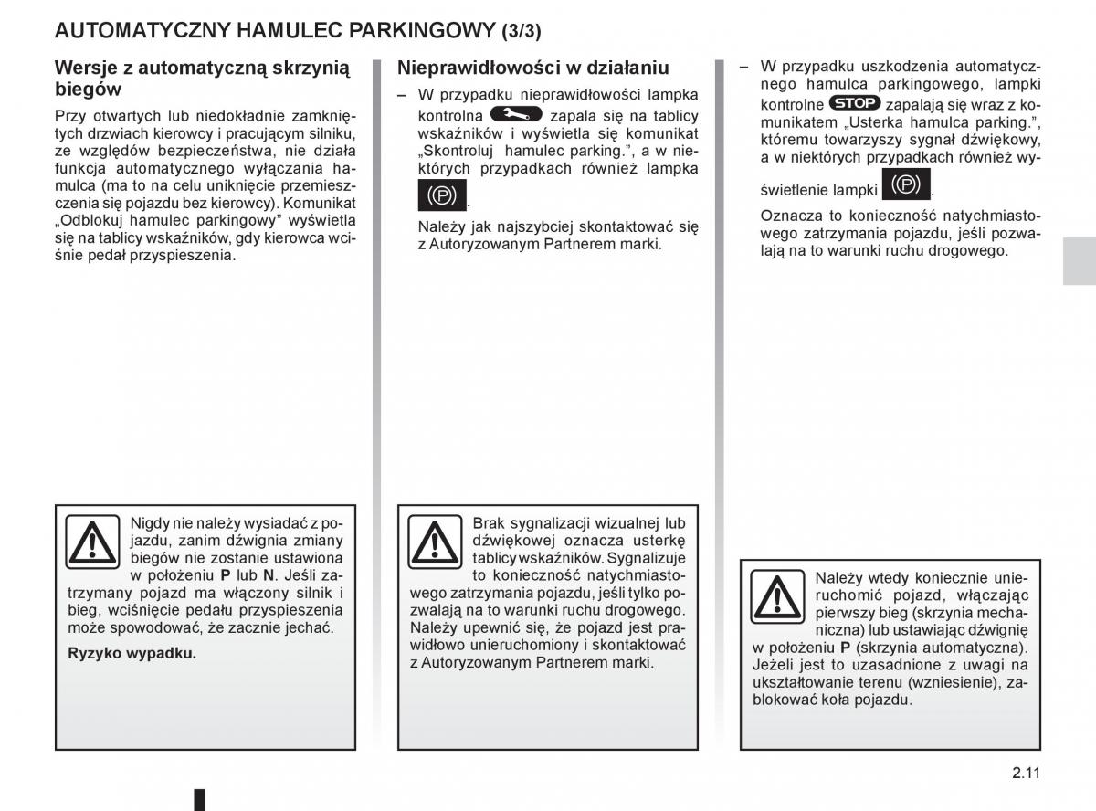 Renault Megane III 3 manual / page 95