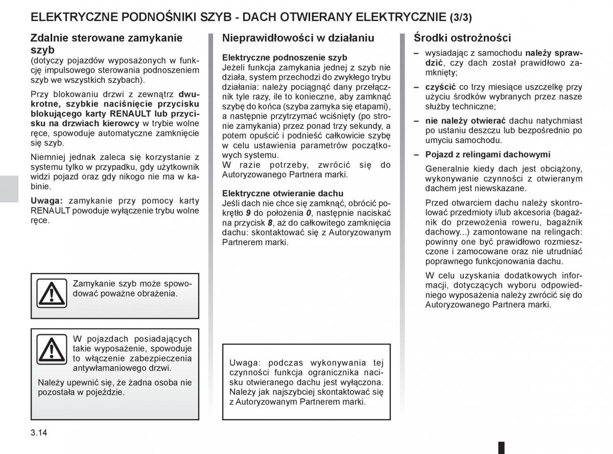 instrukcja obslugi  Renault Megane III 3 manual / page 134