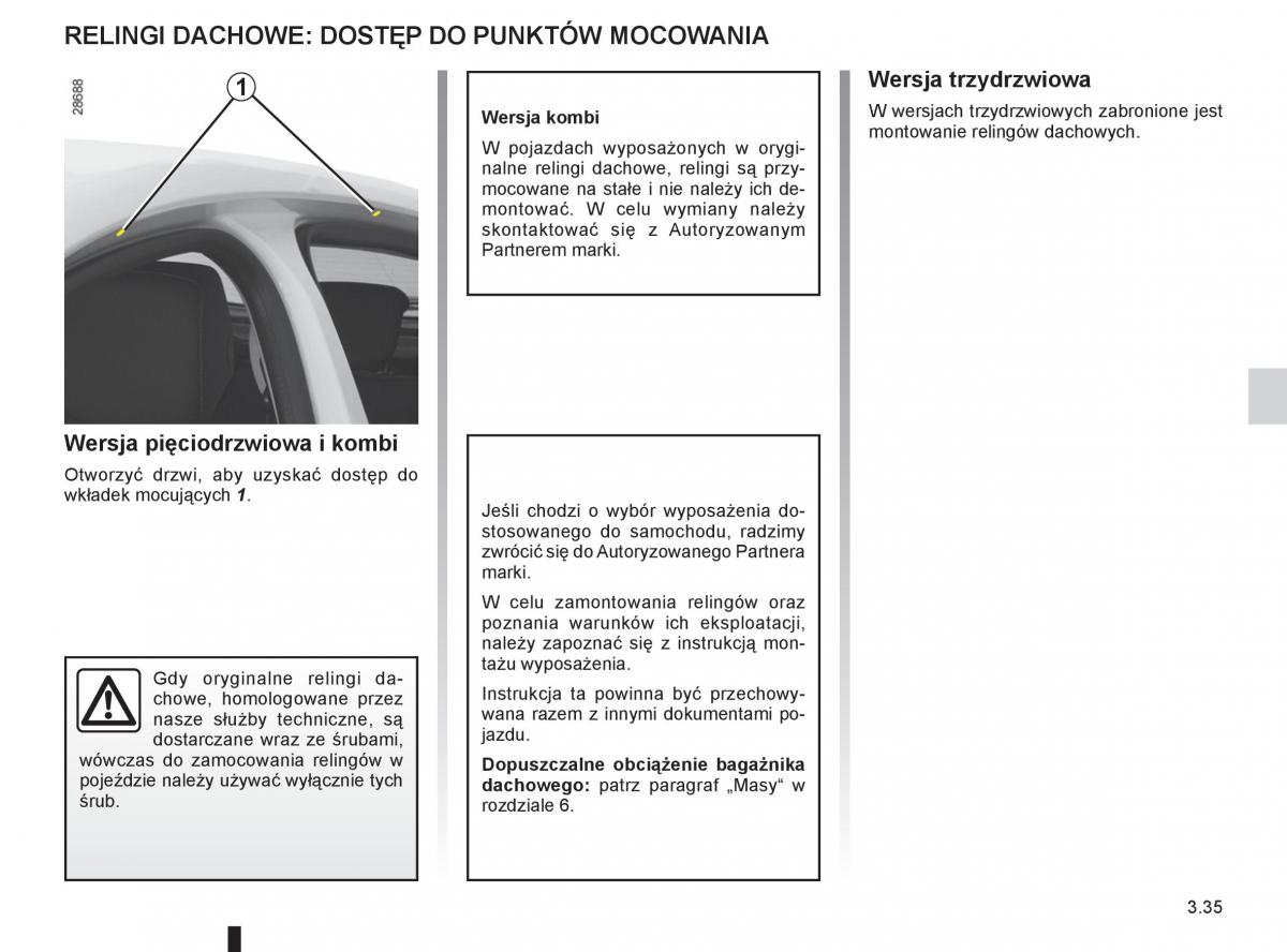 Renault Megane III 3 manual / page 155