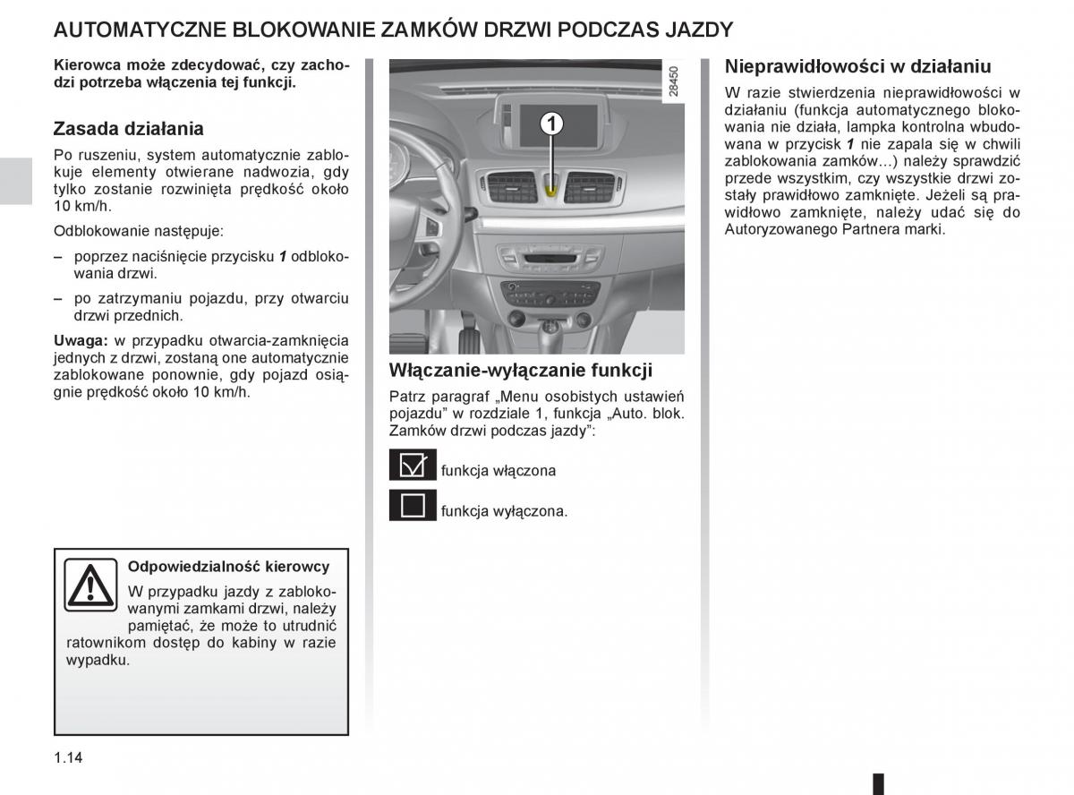 instrukcja obslugi  Renault Megane III 3 manual / page 20