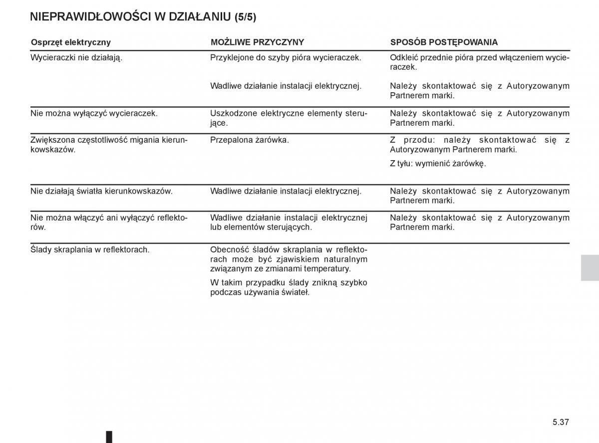 Renault Megane III 3 manual / page 207