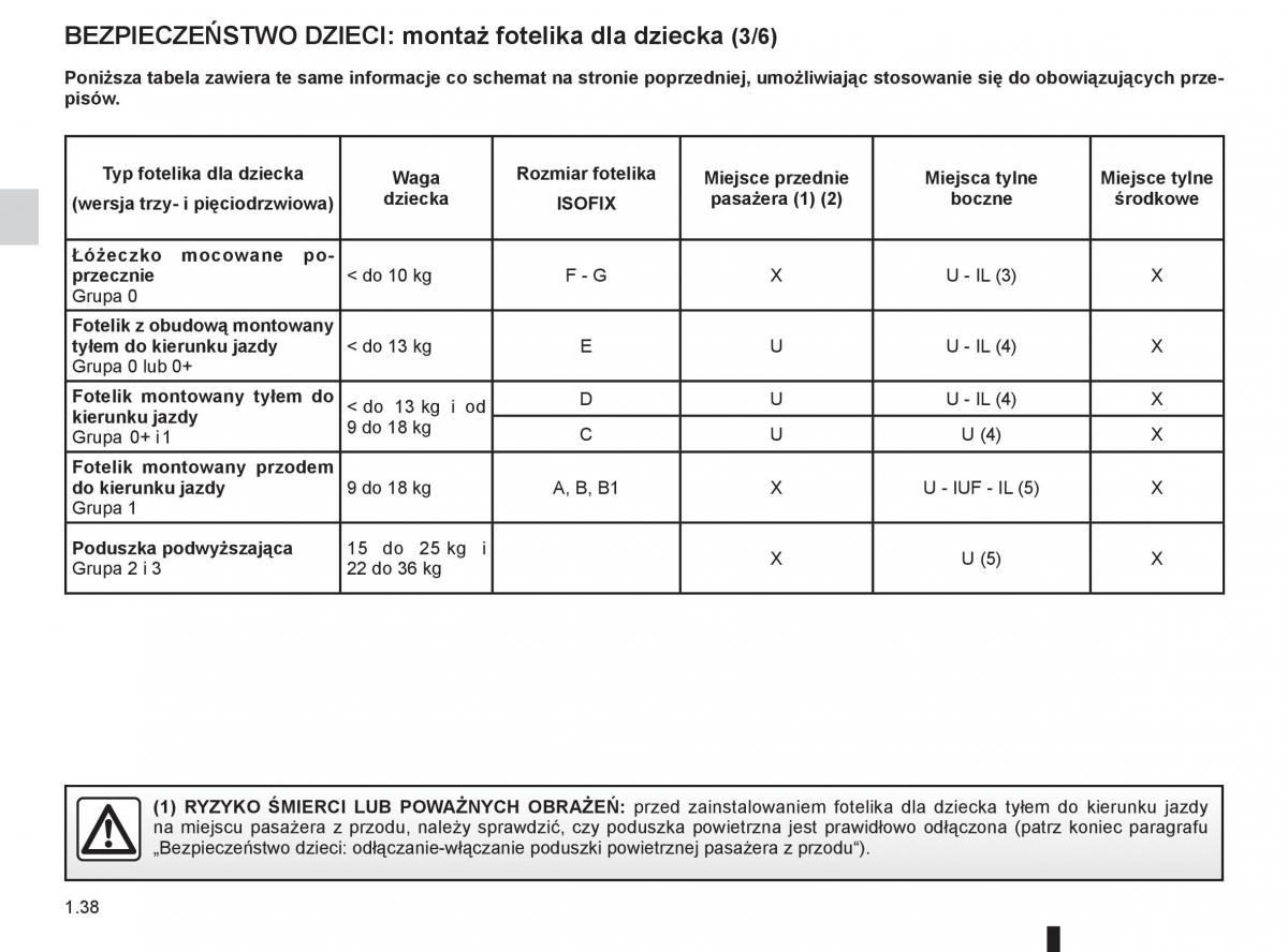 instrukcja obslugi  Renault Megane III 3 manual / page 44