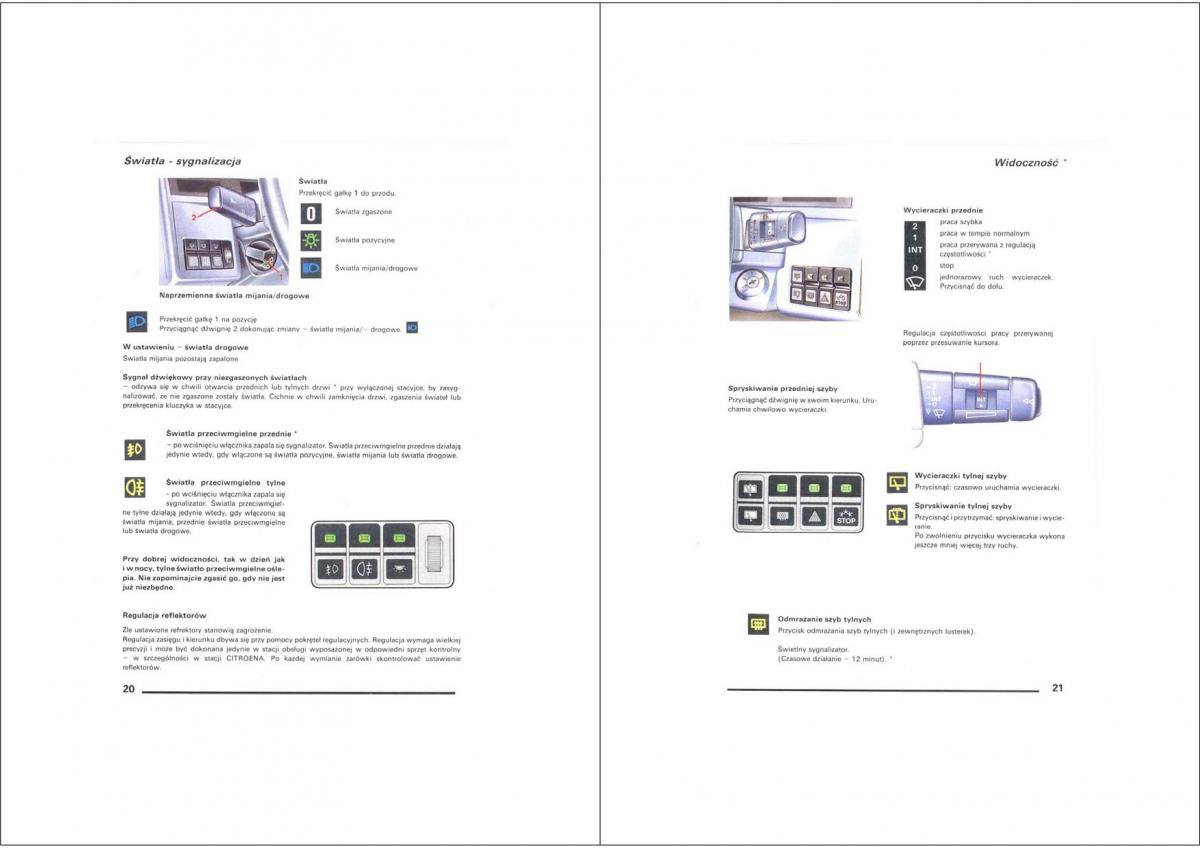 Citroen XM instrukcja obslugi / page 10