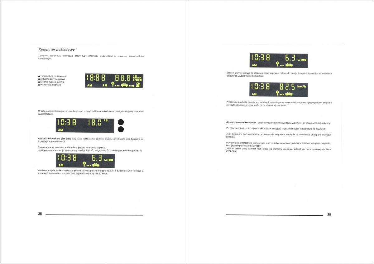 Citroen XM instrukcja obslugi / page 14