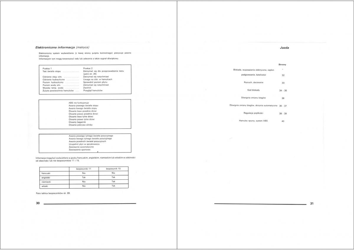 Citroen XM instrukcja obslugi / page 15