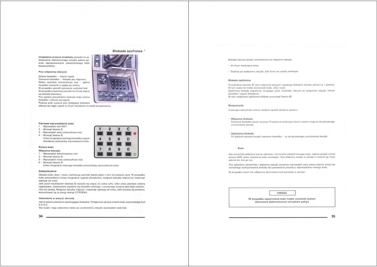 manual  Citroen XM instrukcja / page 17