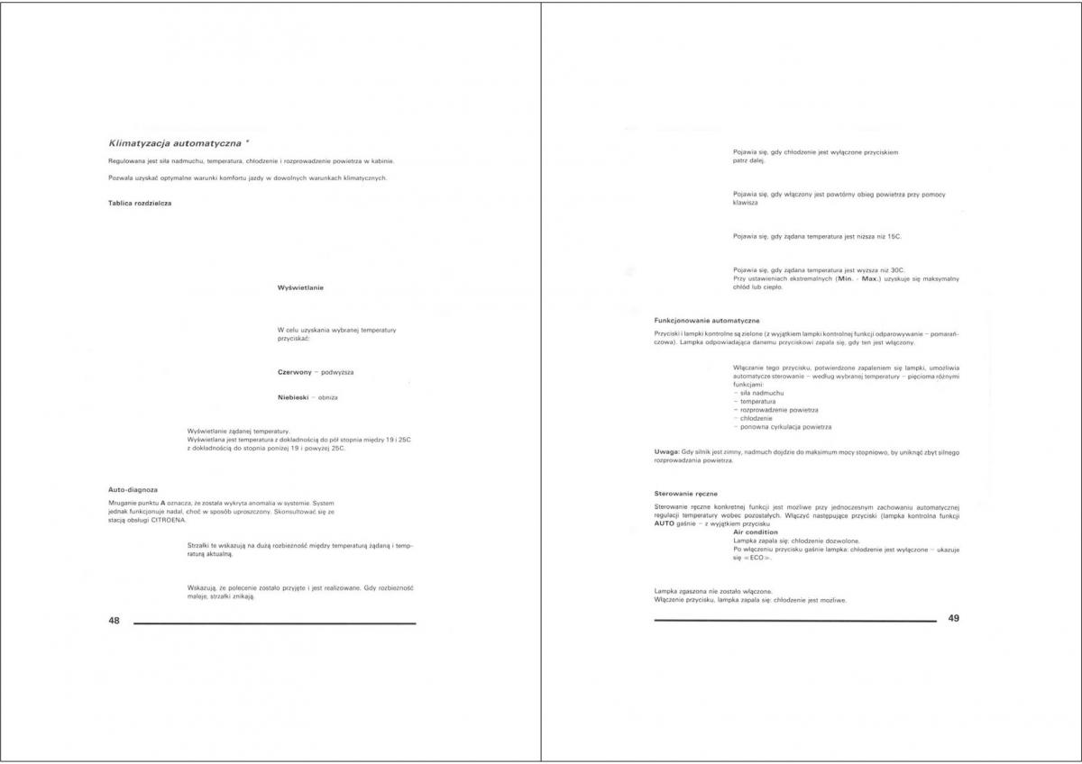 Citroen XM instrukcja obslugi / page 24