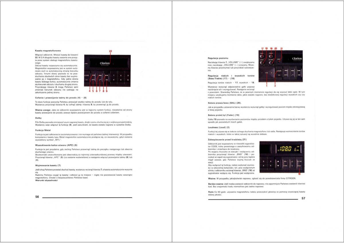 manual  Citroen XM instrukcja / page 28