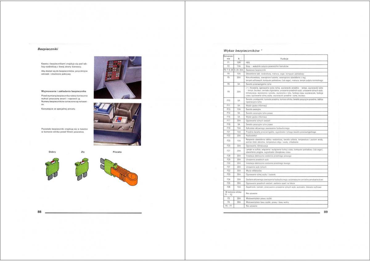 Citroen XM instrukcja obslugi / page 44